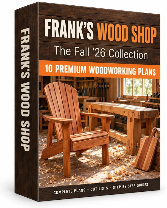The Fall ’26 Collection, 10 premium woodworking plans from Frank’s Wood Shop